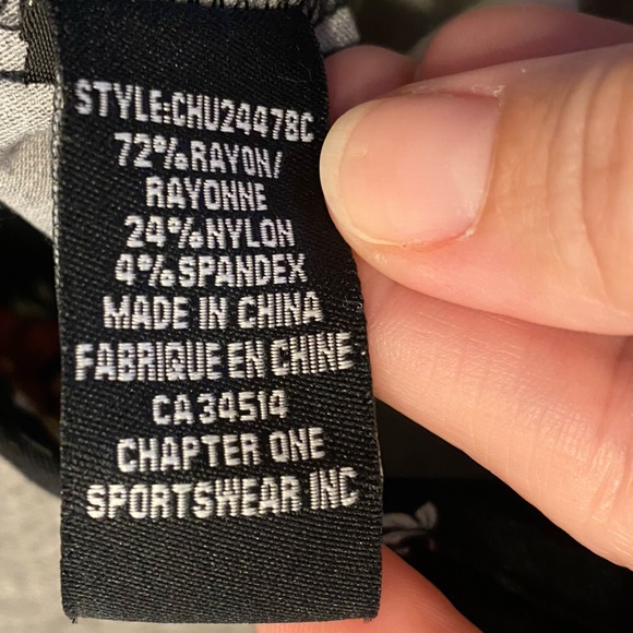 Jules & Leopold floral stretch casual dress ankle pants stretchy sz XL EUC - Picture 4 of 9